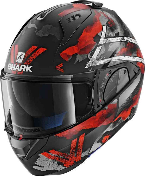 Casca Moto Flip-up Shark Evo-One 2 Skuld Black/White/Red
